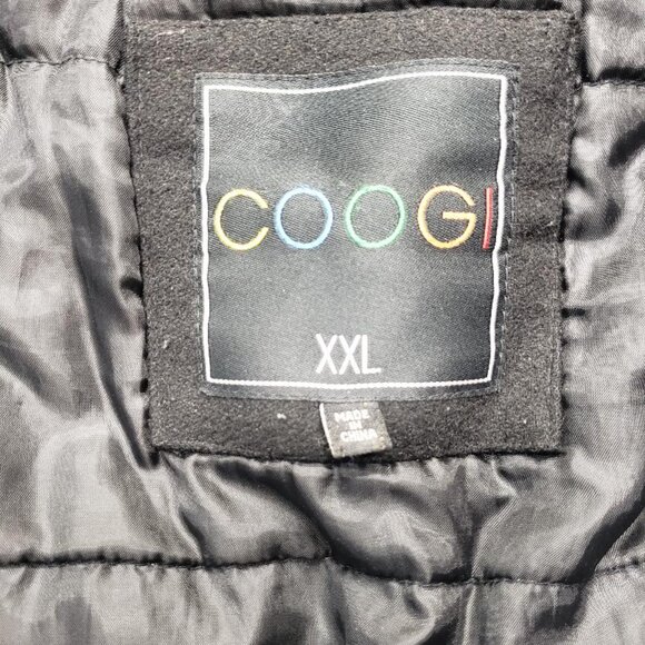 Coogi Bomber Jacket Mens 2XL Wool Blend Vintage Y2K Heavy Metal Buttons Full Zip - Picture 13 of 13